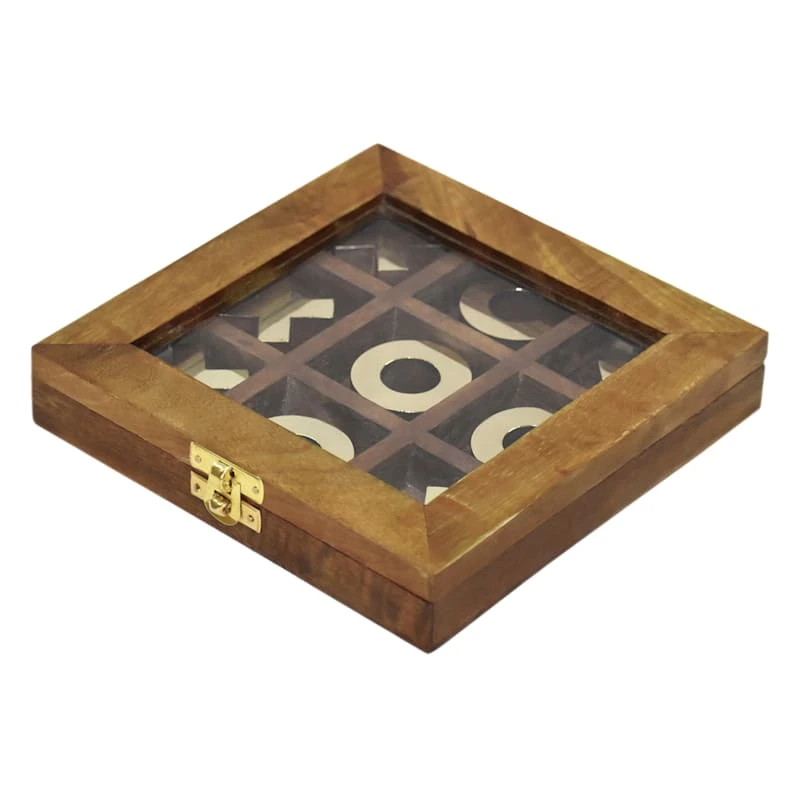 Honeybloom Wooden Tic Tac Toe Game, 7" 3 Honeybloom Wooden Tic Tac Toe Game, 7"