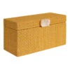 Honeybloom Yellow Seagrass Woven Box, 11" -Karaca House Shop honeybloom yellow seagrass woven box 11