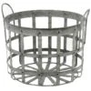 Iron Rivet Storage Basket, Medium -Karaca House Shop iron rivet storage basket medium