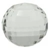 Laila Ali Clear Glass Geo Crystal Ball Decor, 4" -Karaca House Shop laila ali clear glass geo crystal ball decor 4