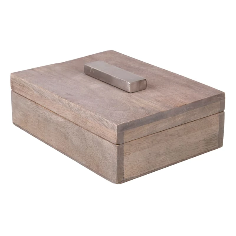 Laila Ali Grey Box With Metal Handle, 8x6 4 Laila Ali Grey Box With Metal Handle, 8x6 - Image 2