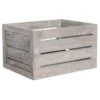 Light Grey Wooden Pallet Crate, Small 1 Light Grey Wooden Pallet Crate, Small -Karaca House Shop light grey wooden pallet crate small