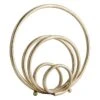 Metal Gold Circle Figurine, 12" 2 Metal Gold Circle Figurine, 12" -Karaca House Shop metal gold circle figurine 12