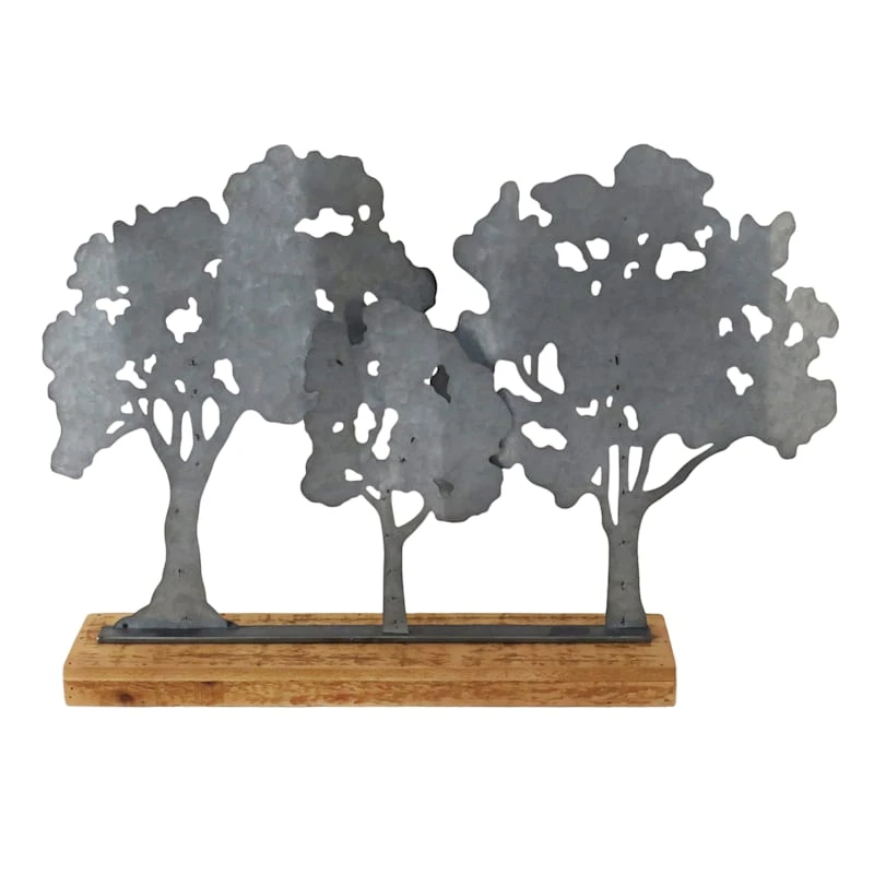Metal Tree Table Figurine 3 Metal Tree Table Figurine