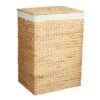Natural Water Hyacinth Laundry Hamper, Medium -Karaca House Shop natural water hyacinth laundry hamper medium