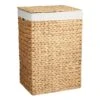 Natural Water Hyacinth Laundry Hamper, Small -Karaca House Shop natural water hyacinth laundry hamper small