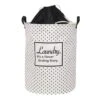 Never Ending Laundry Hamper With Drawstring Liner, Black -Karaca House Shop never ending laundry hamper with drawstring liner black