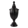 Providence Black Urn With Lid, 16"