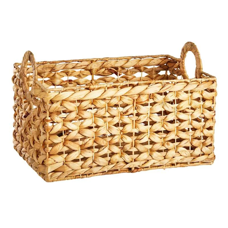 Providence Melia Flower Weave Storage Basket With Handles, Medium 3 Providence Melia Flower Weave Storage Basket With Handles, Medium