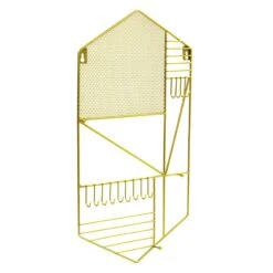 Quora French Gold Wire Wall Mounted Jewelry Organizer