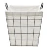 Rectangle Metal Wire Laundry Hamper, Black -Karaca House Shop rectangle metal wire laundry hamper black