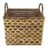 Rectangular Madras Basket Diamond Weave Medium -Karaca House Shop rectangular madras basket diamond weave medium