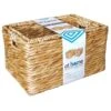 S/2 Rectangle Water Hyacinth Basket Natural -Karaca House Shop s 2 rectangle water hyacinth basket natural