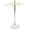 Sfera French White Ceramic & Gold Wire Jewelry Tree -Karaca House Shop sfera french white ceramic gold wire jewelry tree