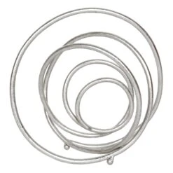 Silver Metal Circle Figurine, 10"