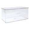 Small Clear Hinged Storage Bin Set, 10.25x7.25 1 Small Clear Hinged Storage Bin Set, 10.25x7.25 -Karaca House Shop small clear hinged storage bin set 10.25x7.25