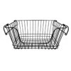 Stanley Black Metal Wire Stack Storage Basket, Large -Karaca House Shop stanley black metal wire stack storage basket large