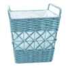 Tapered Rope Laundry Hamper Blue, Small 2 Tapered Rope Laundry Hamper Blue, Small -Karaca House Shop tapered rope laundry hamper blue small