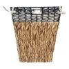 Tapered Square Water Hyacinth Laundry Hamper, Large -Karaca House Shop tapered square water hyacinth laundry hamper large