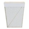 Tapered White Wood Rectangle Laundry Hamper -Karaca House Shop tapered white wood rectangle laundry hamper