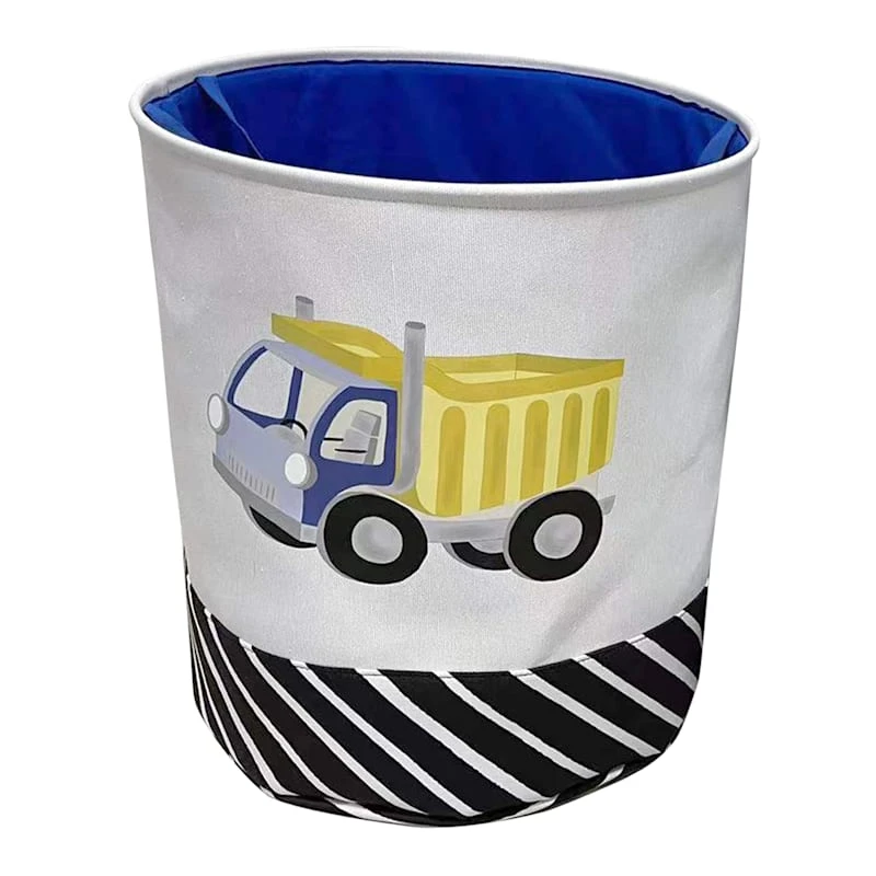 Tiny Dreamers Construction Graphic Laundry Hamper, Large 3 Tiny Dreamers Construction Graphic Laundry Hamper, Large