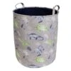 Tiny Dreamers Round Dinosaur Laundry Hamper, Medium -Karaca House Shop tiny dreamers round dinosaur laundry hamper medium