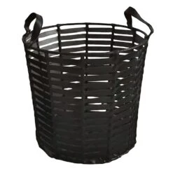 Tprd Fux Lther Bskt-M