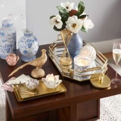 Tracey Boyd Ceramic Capiz Scalloped Sphere, 5" 5 Tracey Boyd Ceramic Capiz Scalloped Sphere, 5" -Karaca House Shop tracey boyd ceramic capiz scalloped sphere 5 1