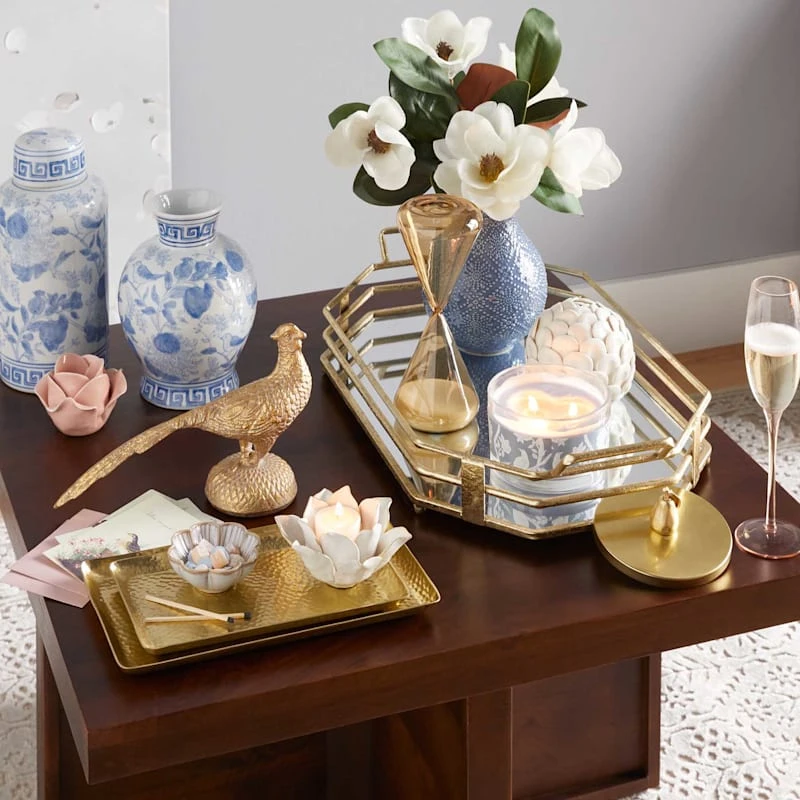 Tracey Boyd Ceramic Capiz Scalloped Sphere, 5" 4 Tracey Boyd Ceramic Capiz Scalloped Sphere, 5" - Image 2