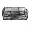 Tracey Boyd Charcoal Grey Rectangle Metal Storage Basket, Medium -Karaca House Shop tracey boyd charcoal grey rectangle metal storage basket medium