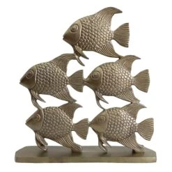 Tracey Boyd Metallic Fish Sculpture, 11.5"