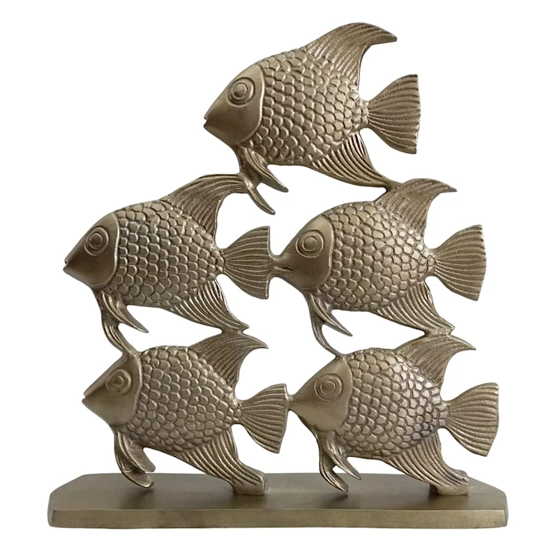Tracey Boyd Metallic Fish Sculpture, 11.5" 3 Tracey Boyd Metallic Fish Sculpture, 11.5"