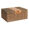 Tracey Boyd Natural Seagrass Woven Box, 14x8 -Karaca House Shop tracey boyd natural seagrass woven box 14x8 1