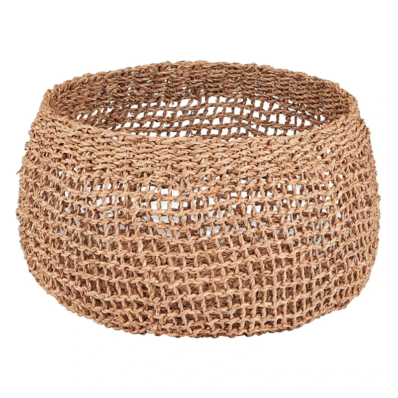 Tracey Boyd Round Grid Weave Slouch Basket, Medium 3 Tracey Boyd Round Grid Weave Slouch Basket, Medium