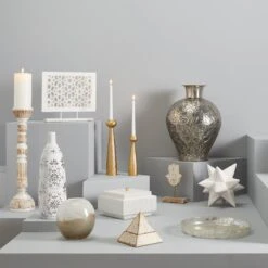 Triangle Wooden Carved Box, 5" -Karaca House Shop triangle wooden carved box 5 2