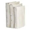 White Stacked Books, 8" -Karaca House Shop white stacked books 8
