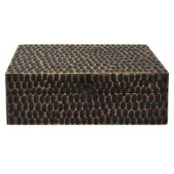 Wood Hammered Box, 10x3