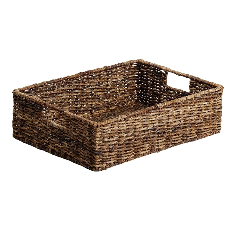 Woven Abaca Under The Bed Basket, Large 3 Woven Abaca Under The Bed Basket, Large